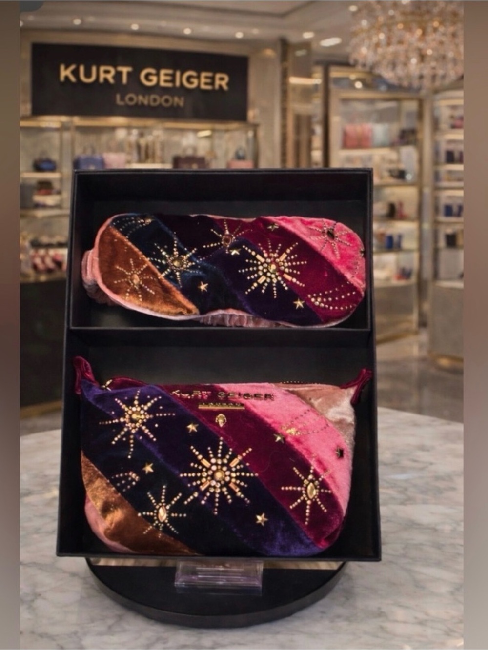 Kurt Geiger Multicolor Velvet Starburst Set